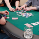 Fat Cat Folding Texas Hold ‘em Poker/Casino Game Table with Cushioned Rail, 10 Player | $179 | Amazon